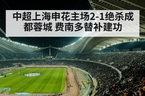 中超上海申花主场2-1绝杀成都蓉城 费南多替补建功